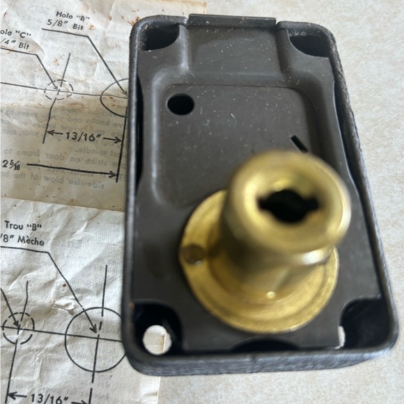 Black and Gold Rim Springlatch - Picture 3 of 11